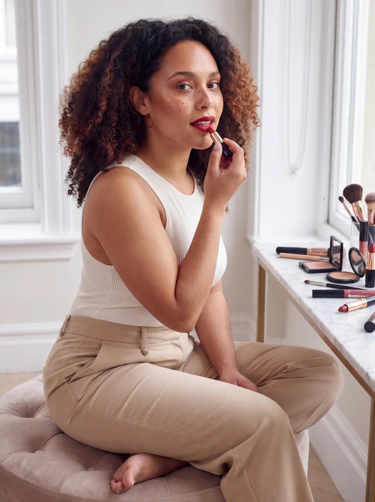 Beauty wearing Product shoot