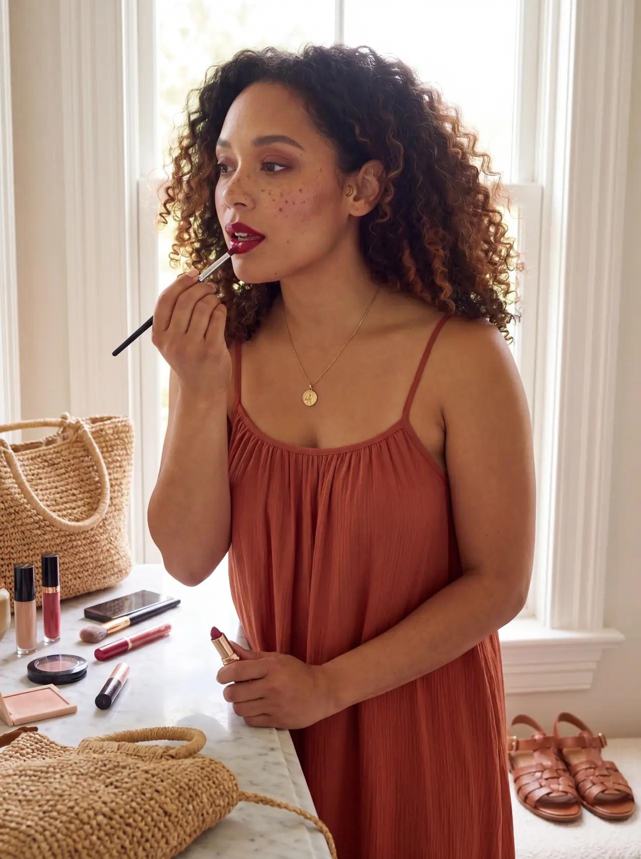 Beauty wearing Brunch look