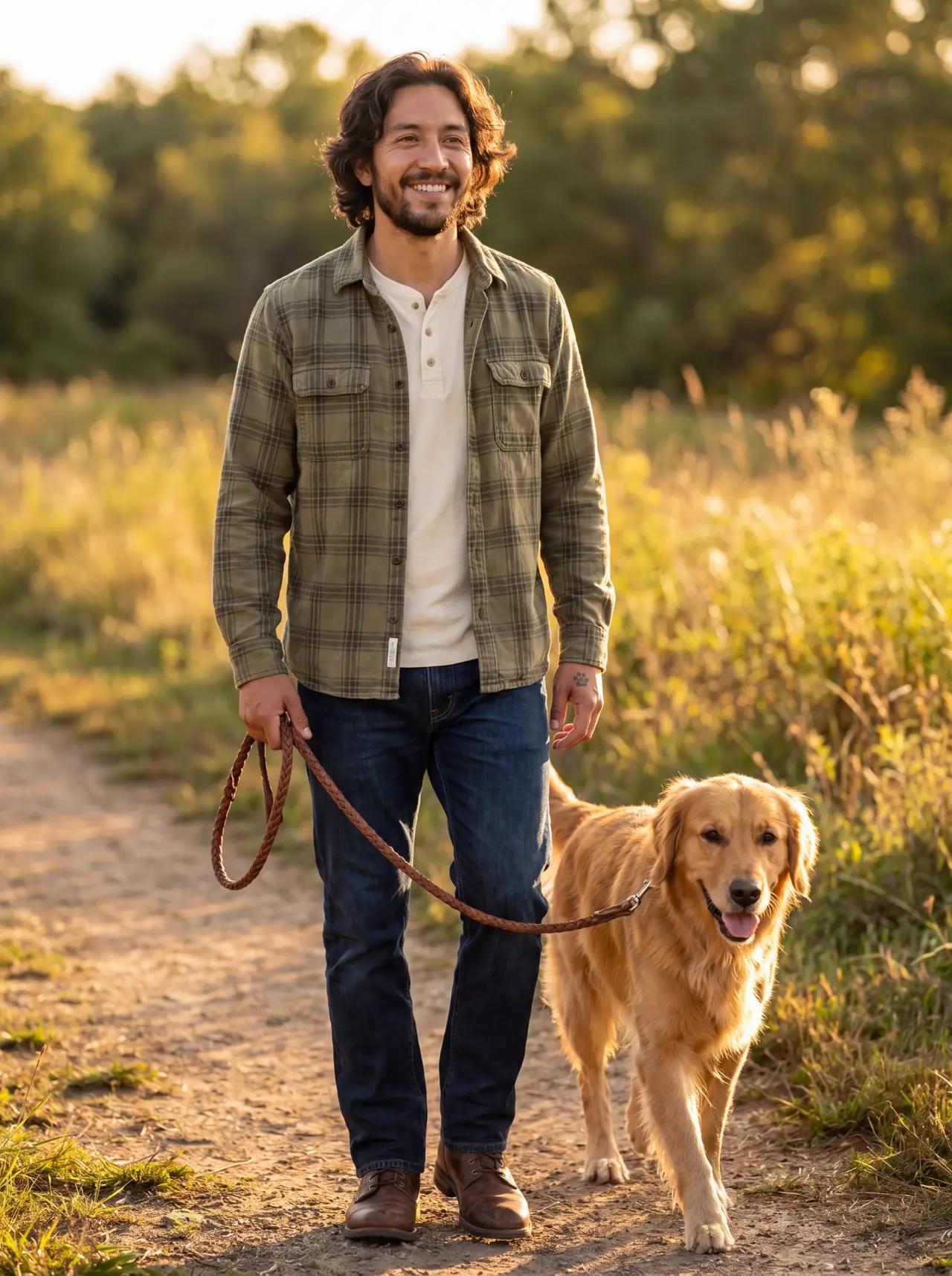 Pets wearing Morning dog walk