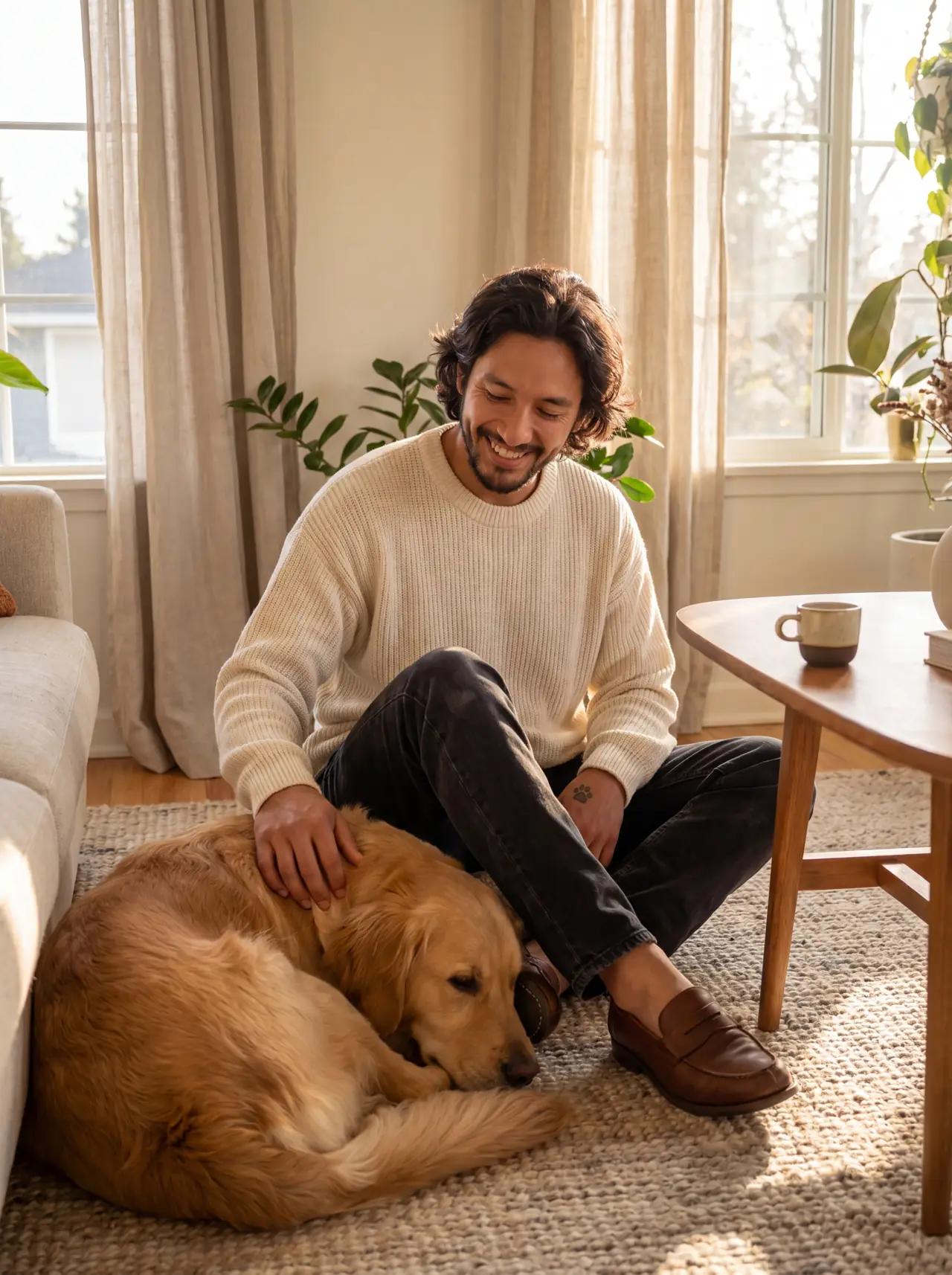 Pets wearing Cafe with dog