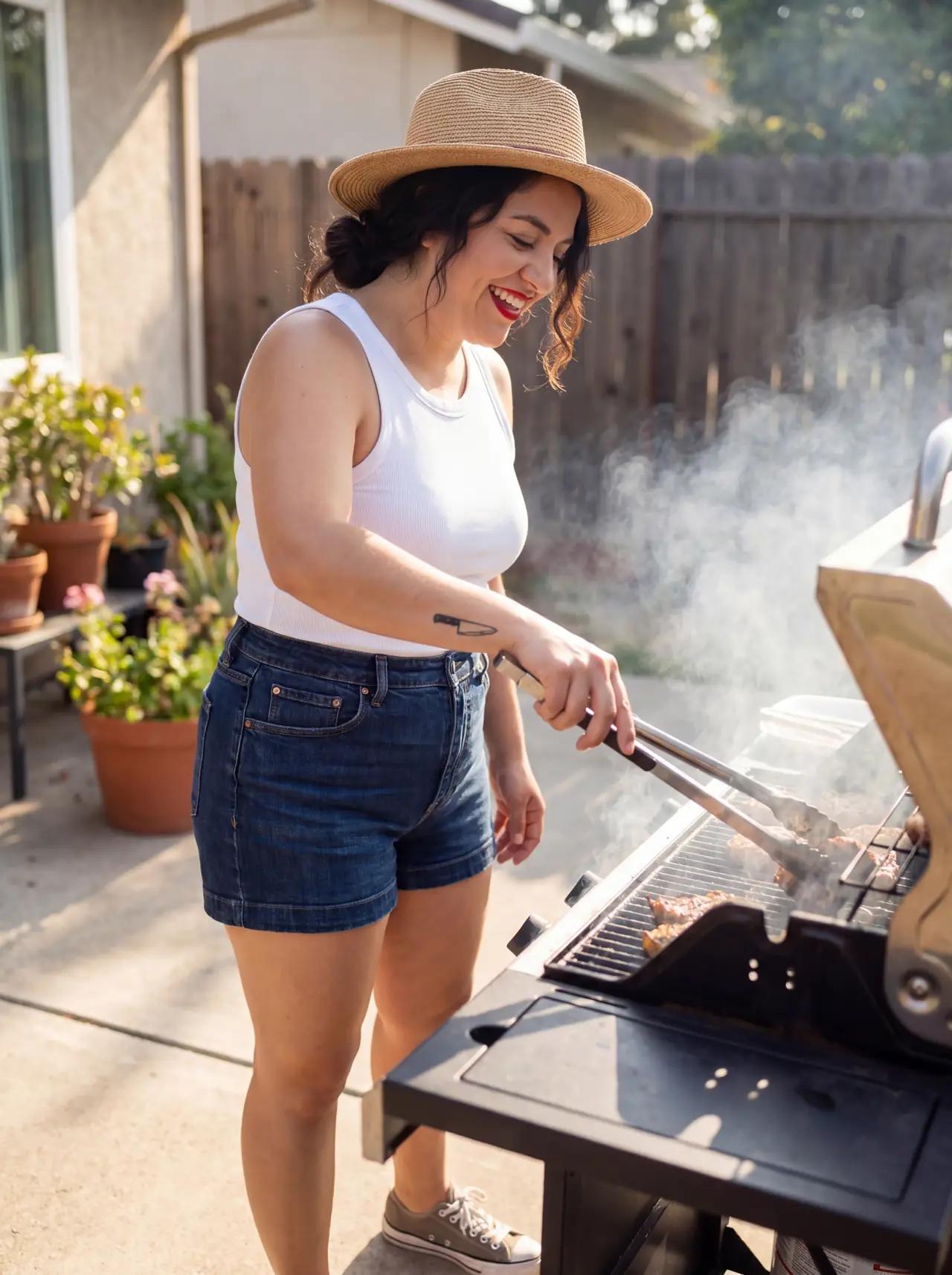 Food & Recipes wearing Outdoor cookout