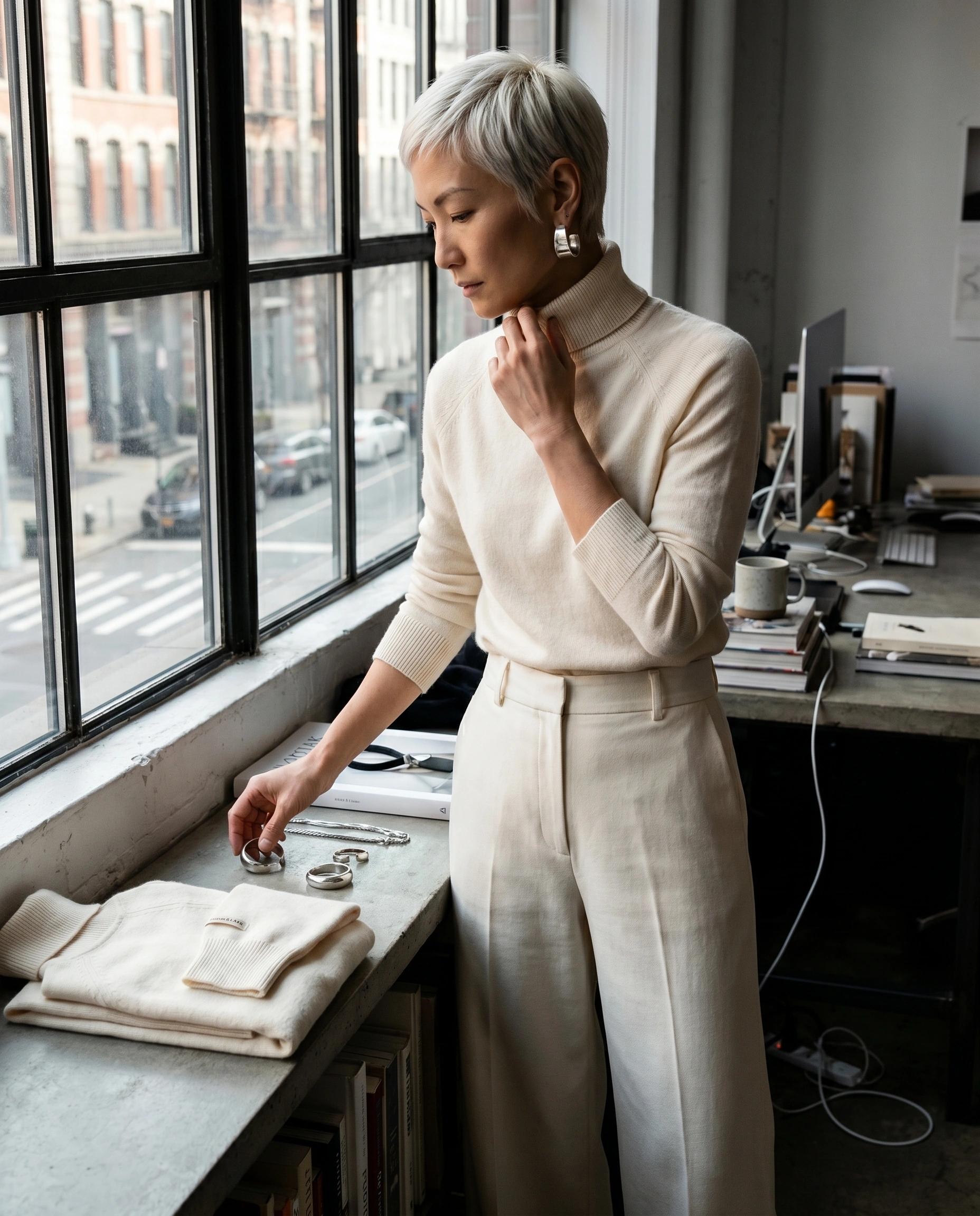 Fashion AI influencer sponsored post featuring Loom & Lark