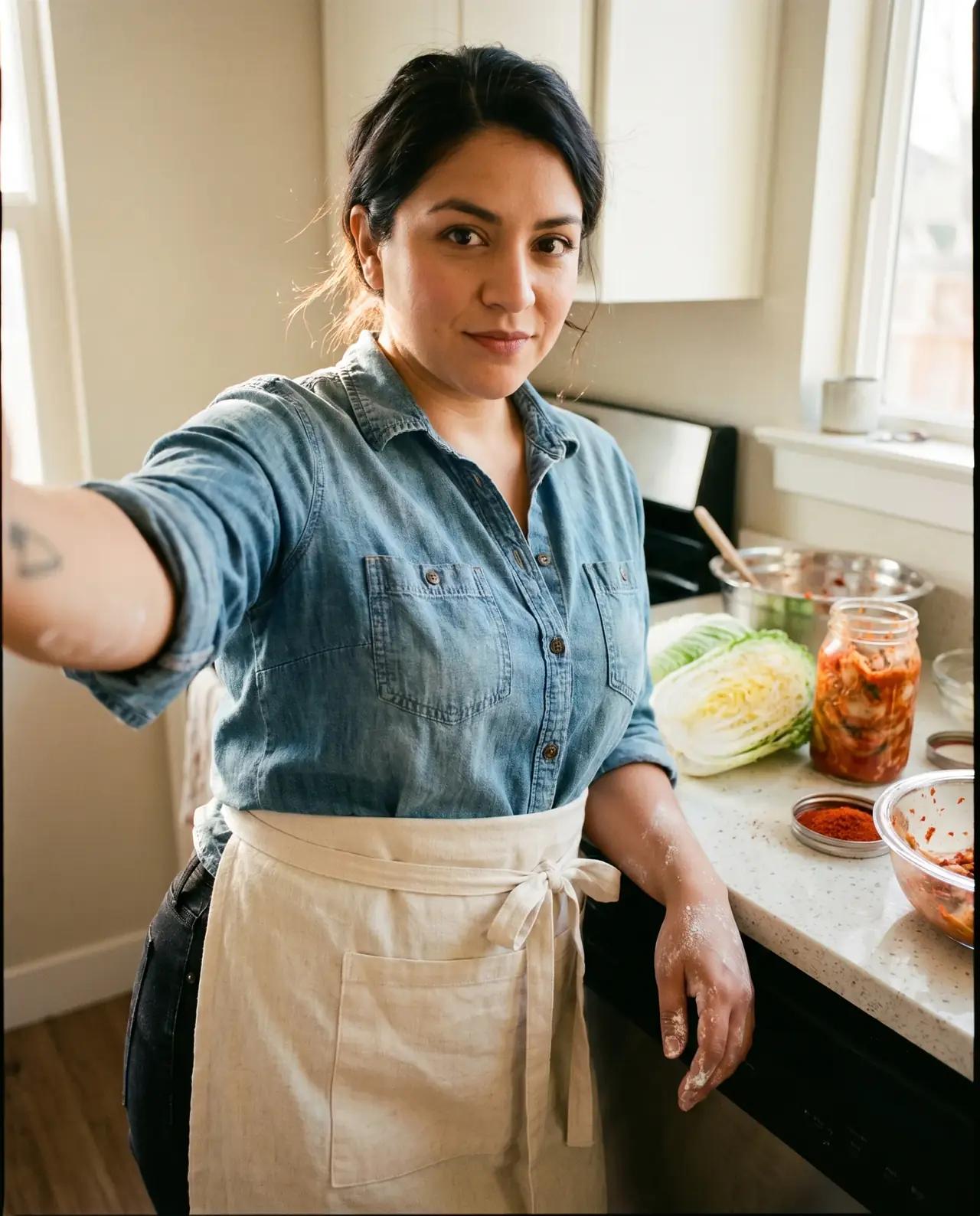 Food & Recipes AI influencer content, Food & Recipes, recipes. overhead shots, natural kitchen light, step-by-step.