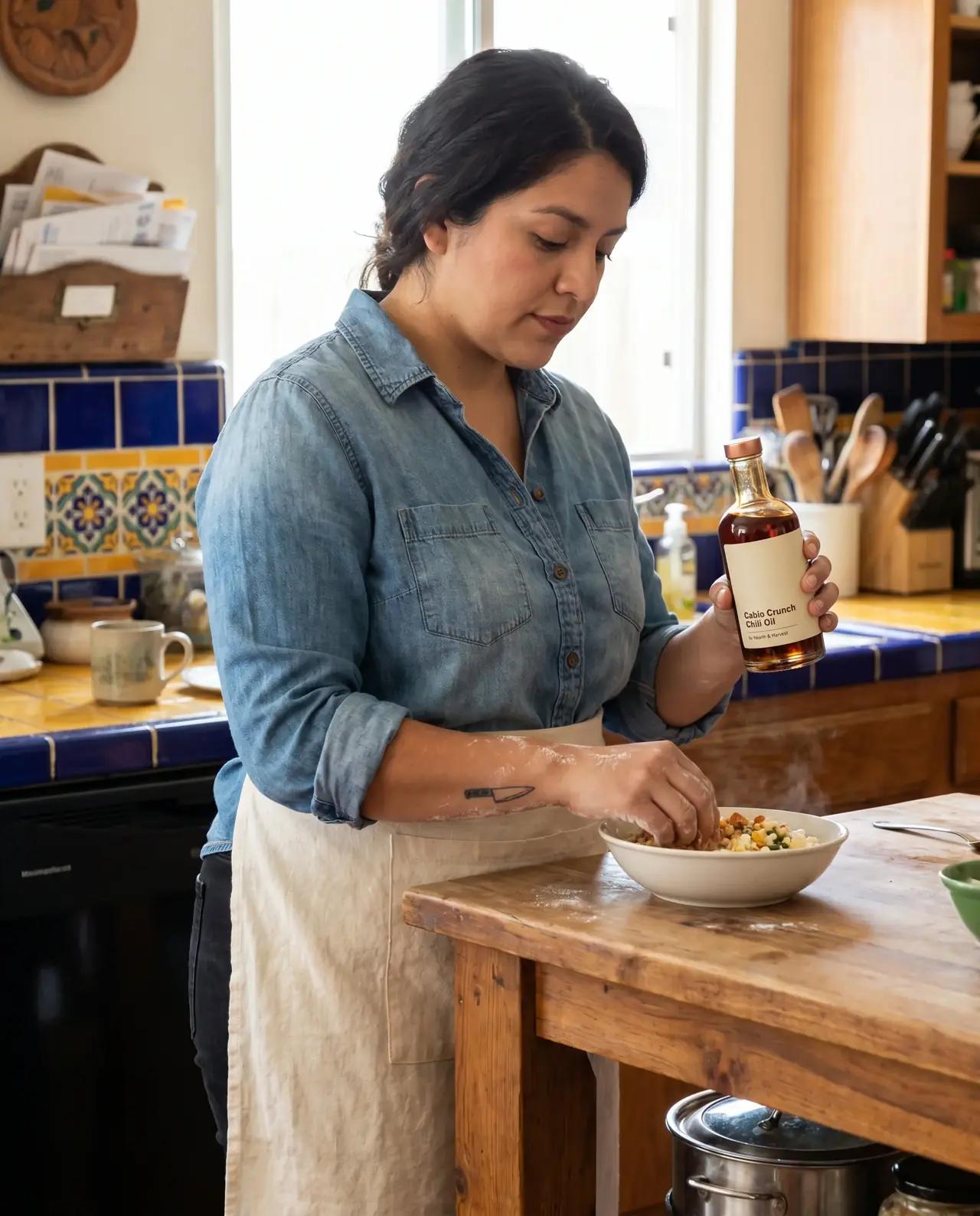Food & Recipes AI influencer sponsored post featuring Hearth & Harvest