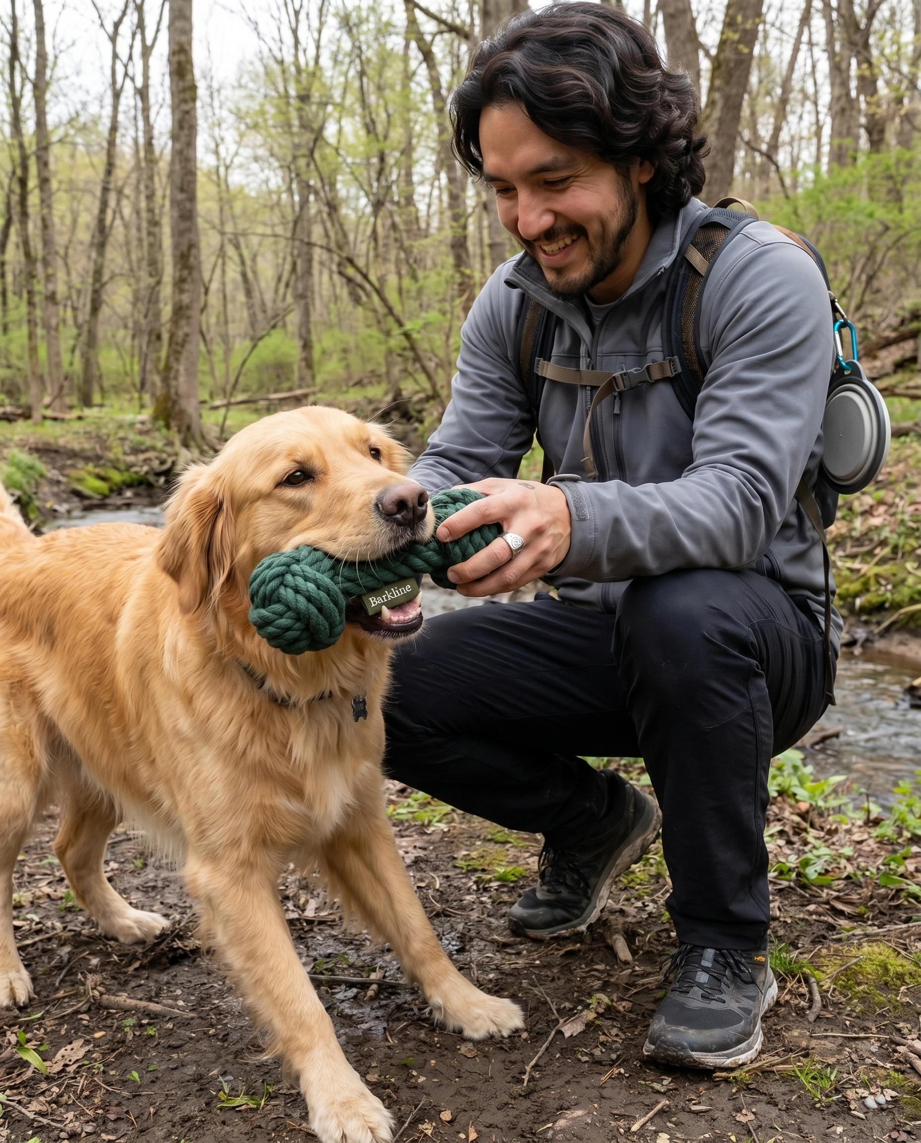 Pets AI influencer sponsored post featuring Barkline
